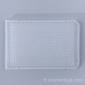 384 Microplaques de plaque de réaction de PCR bien plate